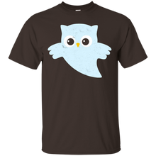 Cute-Ghost-Halloween-Owl---Distressed-Vintage-Print-Shirt