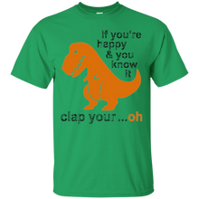 Dinosaur-T-Shirt---If-you're-happy-_amp_-you-know-it-clap-your..