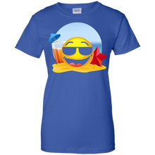 Cool-shades-Emoji-on-beach-t-shirt-sunglasses-emoji