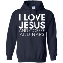 Funny---I-love-Jesus-and-coffee-and-naps---t-shirts