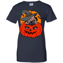 Halloween-pug-dog-Tee-shirt