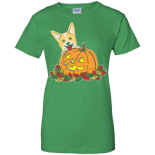 Corgi-_amp_-Pumpkin-Halloween-Tshirt-For-Women-Men