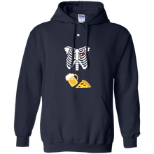 Halloween-Skeleton-Maternity-Pizza-_amp_-Beer-T-Shirt-costume