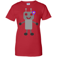 Cute-Robot-Girl-With-Flower-in-Hair-T-shirt