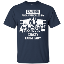 Funny-Caution-Area-Crazy-Farm-Lady-T-shirts
