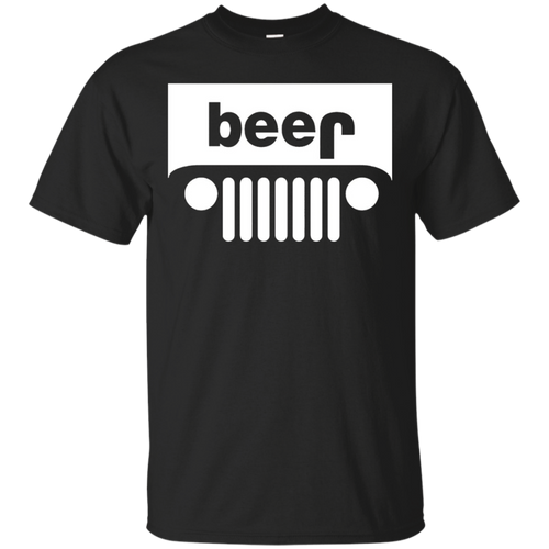 Funny-T-Shirt---Beer-Alcohol-Jeep-4x4-Drinking-Tee