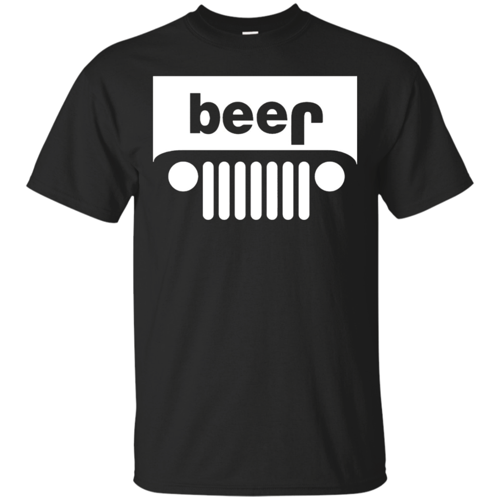 Funny-T-Shirt---Beer-Alcohol-Jeep-4x4-Drinking-Tee