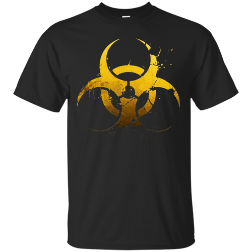 Grunge-Style-Biohazard-Symbol-T-shirt