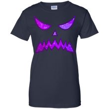 Creepy-Purple-Galaxy-Pumpkin-Face-T-Shirt