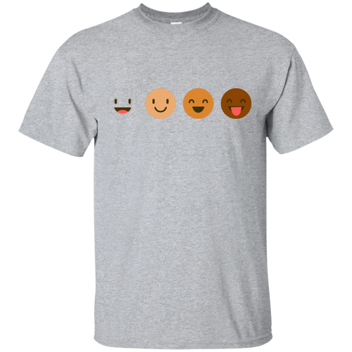 Happy-Shades-of-Brown-Emotes-T-shirt