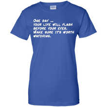 Gerard-Way-quote-Funny---Life-Worth-Watching---T-Shirt