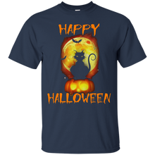 Happy-halloween-black-cat-T-shirt
