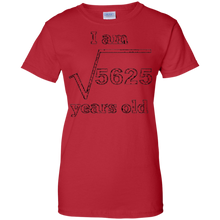 I-Am-75-Years-Old-Square-Root-Funny-75th-Birthday-T-Shirt