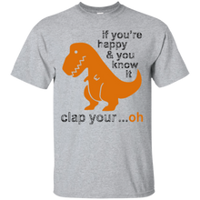 Dinosaur-T-Shirt---If-you're-happy-_amp_-you-know-it-clap-your..