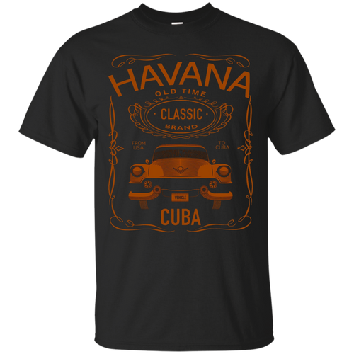 Cuban-Classic-Car-T-Shirt.-Havana-Car-Orange-Tee.-Cuban-Tee