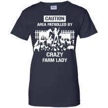 Funny-Caution-Area-Crazy-Farm-Lady-T-shirts