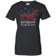 Dachshund-Through-The-Snow-[Funny-Christmas-T-Shirt]