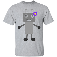 Cute-Robot-Girl-With-Flower-in-Hair-T-shirt