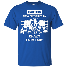 Funny-Caution-Area-Crazy-Farm-Lady-T-shirts
