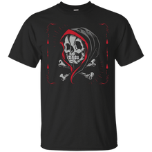 Grim-Reaper-Skull-In-Hood-Graphic-T-Shirt