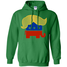 Donald-Trump's-hair-on-iconographic-elephant-t-shirt-design