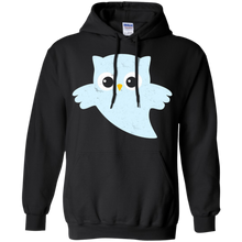 Cute-Ghost-Halloween-Owl---Distressed-Vintage-Print-Shirt