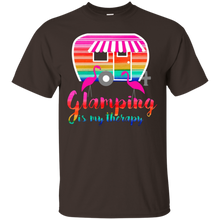 Glamping-is-my-Therapy-Camper-Flamingo-Tee-Shirt