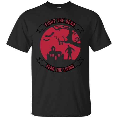 Fight-the-Dead---Fear-the-Living-T-Shirt-Halloween-T-Shirt