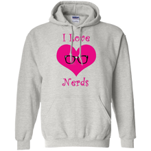 Girly-I-love-Nerds-pink-heart-T-Shirt