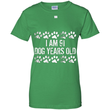 I-Am-91-Dog-Years-Old-Funny-13th-Birthday-T-Shirt