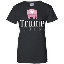 Cute-Pink-Elephant-Donald-Trump-2016-Women's-T-Shirt