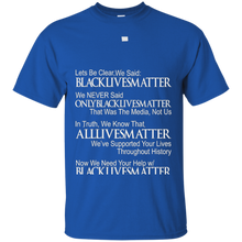 DeBran-Let's-Be-Clear-We-Said-Black-Lives-Matter-T-Shirt