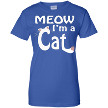 FUNNY-MEOW-I'M-A-CAT-T-SHIRT-Halloween-Costume-Cat-Lovers