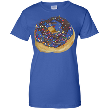 Chocolate-Icing-Colored-Sprinkles-Donut-T-shirt