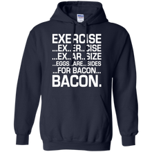 Exercise-Eggs-Are-Sides-For-Bacon-T-Shirt-Funny-Tee