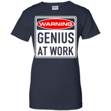 Genius-At-Work-Highway-Warning-Road-Sign-Funny-T-Shirt