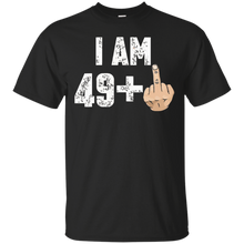 I-Am-49-+-Middle-Finger-Funny-50th-Birthday-T-Shirt