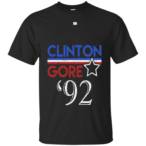 CLINTON-GORE-92-T-SHIRT-Vintage-Classic-President-Election