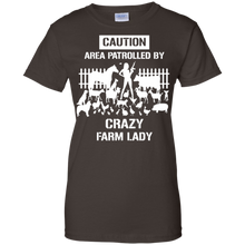 Funny-Caution-Area-Crazy-Farm-Lady-T-shirts