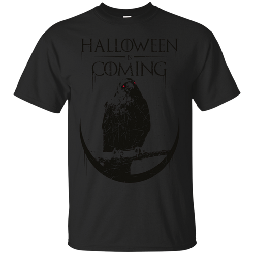 Halloween-is-Coming-Black-Bird-T-Shirt