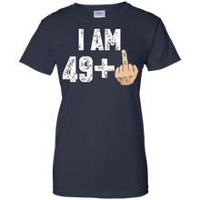 I-Am-49-+-Middle-Finger-Funny-50th-Birthday-T-Shirt