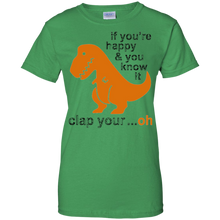 Dinosaur-T-Shirt---If-you're-happy-_amp_-you-know-it-clap-your..