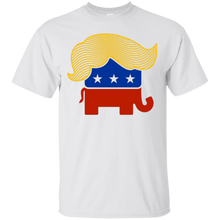 Donald-Trump's-hair-on-iconographic-elephant-t-shirt-design