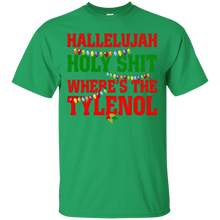 Hallelujah-Where's-The-Tylenol-Funny-Christmas-Movie-T-shirt