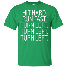 Funny-Hit-Hard-Run-Fast-Turn-Left-T-shirt-Baseball-PitcherBuy-Funny-Hit-Hard