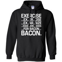 Exercise-Eggs-Are-Sides-For-Bacon-T-Shirt-Funny-Tee