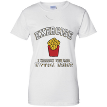 Exercise-I-Thought-You-Said-Extra-Fries-Food-Fit-Tee-Shirt