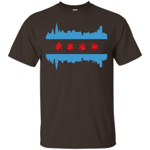 Flag-T-Shirts---Chicago-Flag-Skyline-Design-Tee