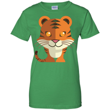 Funny-T-Shirt-Cartoon-Animals-Tiger-Tee