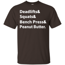 Deadlifts-_amp_-Squats-_amp_-Bench-Press-_amp_-Peanut-Butter-Fun-T-Shirt